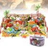 Dinosaurier Spiel Set Mit Figuren Und Spielmatte (90 Teile) -Dinosaurier-Spielzeug product image 1806043076