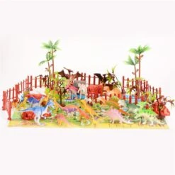 Dinosaurier Spiel Set Mit Figuren Und Spielmatte (90 Teile) -Dinosaurier-Spielzeug product image 1806043079