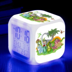 LED Digital Wecker Mit Dinosaurier Print Und Licht -Dinosaurier-Spielzeug product image 1815816356