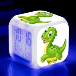 LED Digital Wecker Mit Dinosaurier Print Und Licht -Dinosaurier-Spielzeug product image 1815816361