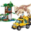 Ideas Jurassic Tyrannosaurus Transport Truck Klemm Baustein Set -Dinosaurier-Spielzeug product image 1817767497