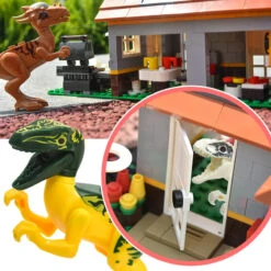 Ideas Jurassic Park Dinosaur Bausteine: Hütte Im Wald -Dinosaurier-Spielzeug product image 1818712767