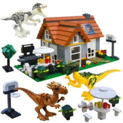 Ideas Jurassic Park Dinosaur Bausteine: Hütte Im Wald -Dinosaurier-Spielzeug product image 1818712769