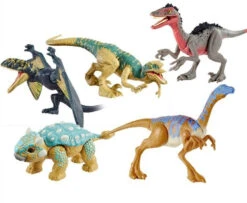 Jurassic World Dinosaurier Spielzeug Figuren Velociraptor Ankylosaurus