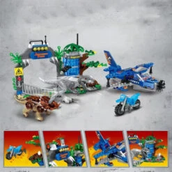 Jurassic Park World Tyrannosaurus Triceratops Flugzeug Baustein Set (347 Teile) -Dinosaurier-Spielzeug product image 1818763603