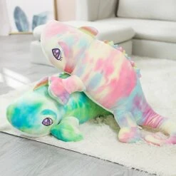 Niedlicher XXL Regenbogen Dinosaurier Kuscheltier -Dinosaurier-Spielzeug product image 1818857724