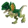 Grüner Dilophosaurus Baustein Figur (ca. 12x8x5cm)
