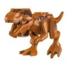 Brauner T-Rex Baustein Spielzeug Figur (ca. 11x8x6cm)