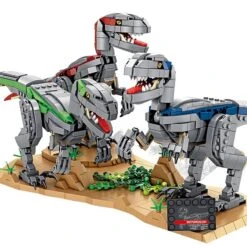 Velociraptor Baustein Set - 3 Dinos Zum Selbstbauen (1780 Teile) -Dinosaurier-Spielzeug product image 1833232986