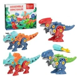 Multifunktionelles Dino Spielzug Zum Zusammenbauen -Dinosaurier-Spielzeug product image 1847082024