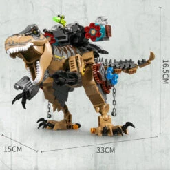 Jurassic Tyrannosaurus Raptor Dinosaurier Bausteine Spielzeug 645 Teile -Dinosaurier-Spielzeug product image 1850761452