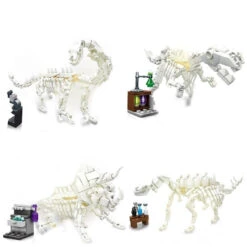 Großes Set Klemmbausteine Mit Forscher-Labor Und Dino-Skeletten -Dinosaurier-Spielzeug product image 1850761921