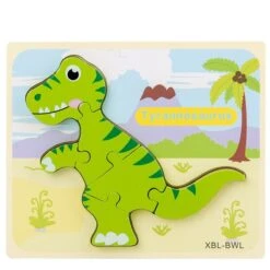 6 Stk. Niedliche Dinosaurier Holz Puzzle Für Kinder -Dinosaurier-Spielzeug product image 1854117164