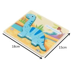 6 Stk. Niedliche Dinosaurier Holz Puzzle Für Kinder -Dinosaurier-Spielzeug product image 1854117173
