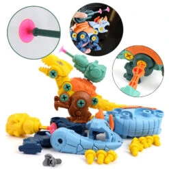 Multifunktionelles Dino Spielzug Zum Zusammenbauen -Dinosaurier-Spielzeug product image 1862676450