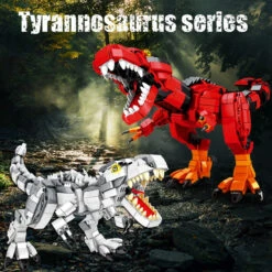 Jurassic World Dinosaurier T-Rex Tyrannosaurus Baustein Set (866 Teile) -Dinosaurier-Spielzeug product image 1869907731