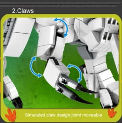 Jurassic World Dinosaurier T-Rex Tyrannosaurus Baustein Set (866 Teile) -Dinosaurier-Spielzeug product image 1869907749