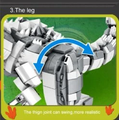 Jurassic World Dinosaurier T-Rex Tyrannosaurus Baustein Set (866 Teile) -Dinosaurier-Spielzeug product image 1869907750