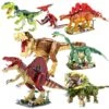 Jurassic Dinosaurier: Tyrannosaurus Rex, Velociraptor, Stegosaurus, Triceraptos, Pterodactyl, Spinosaurus, Brontosaurus -Dinosaurier-Spielzeug product image 1871099486