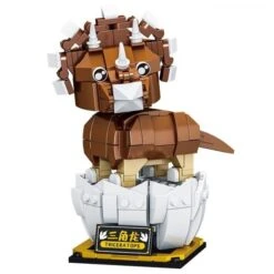 Lustige Dino Baustein Figuren (Flugsaurier, T-Rex, Dilophosaurus, Triceraptos, Indominus Rex) -Dinosaurier-Spielzeug product image 1884872089