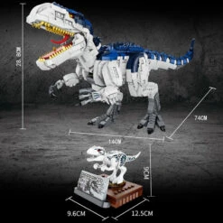 XXL Bausatz T-Rex Klon Indominus Rex Jurassic Park, 2205 Teile -Dinosaurier-Spielzeug product image 1891139034
