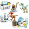 4 In 1 Dino Labor Baustein Set Mit Figuren (305 Teile)