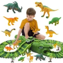 Dinosaurier Spielzeug Eisenbahn Mit Figuren (153 Teile)