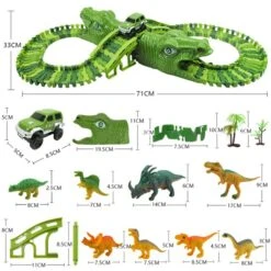 Dinosaurier Spielzeug Eisenbahn Mit Figuren (153 Teile) 12 Dinosaurier Spielzeug Eisenbahn Mit Figuren (153 Teile) -Dinosaurier-Spielzeug product image 1891321825