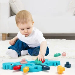 Montessori Lern Dino Puzzle Für Kleinkinder -Dinosaurier-Spielzeug product image 1905922008