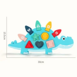 Montessori Lern Dino Puzzle Für Kleinkinder -Dinosaurier-Spielzeug product image 1905922011