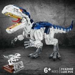 XXL Bausatz T-Rex Klon Indominus Rex Jurassic Park, 2205 Teile -Dinosaurier-Spielzeug product image 1913492358