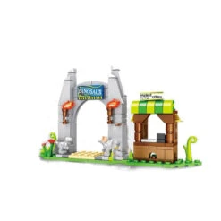 Großes Klemmbaustein-Set „Jurassic Park“ – 4 Teile In 1 – „Dino-Freizeitpark“ -Dinosaurier-Spielzeug product image 1921727273