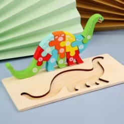 Montessori Holz Puzzle Dinosaurier -Dinosaurier-Spielzeug product image 1929371072 6df114bf 4b4d 418c 8ff6 1696e43331be