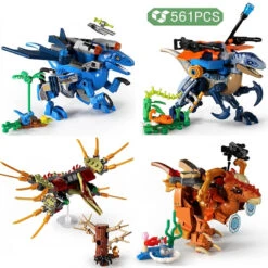 4er Set Raptor Dinosaurier Klemm-Baustein Spielzeug -Dinosaurier-Spielzeug product image 1939236230