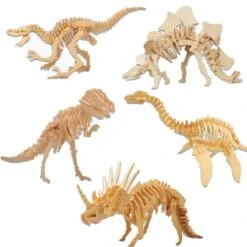 Holz Dinosaurier Puzzle Spielzeug Figuren - Verschiedene Motive