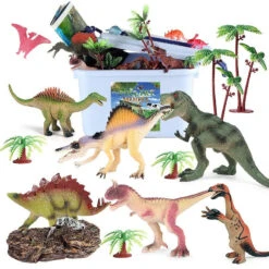 Große Dinosaurier Spiele Box, 50 Oder 70 Teile -Dinosaurier-Spielzeug product image 1951075425