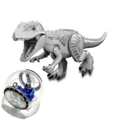 Großer Grauer T-Rex Als Baustein Figur Mit Gyro Ball