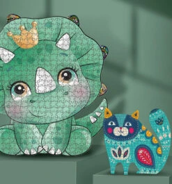 500 Teile Niedlicher Dinosaurier Konturenpuzzle -Dinosaurier-Spielzeug product image 1952982618