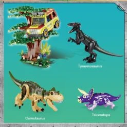 Bausatz Dinosaurier Jagen Den Ranger, 602 Teile -Dinosaurier-Spielzeug product image 1953949955