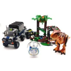 Jurassic World Dinosaurier Bausteine Flucht Des Carnotaurus -Dinosaurier-Spielzeug product image 1955580511