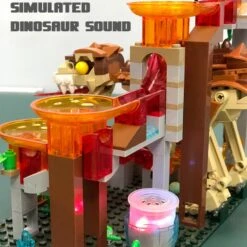 Technic Bausatz Dino Murmelbahn Mit Dinosaurier, Licht Und Geräusche, 539 Teile -Dinosaurier-Spielzeug product image 1958698019