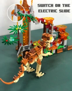 Technic Bausatz Dino Murmelbahn Mit Dinosaurier, Licht Und Geräusche, 539 Teile -Dinosaurier-Spielzeug product image 1958698023