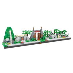 Jurassic Park Dinosaurier Park Skyline Klemm-Baustein Set (473 Teile)
