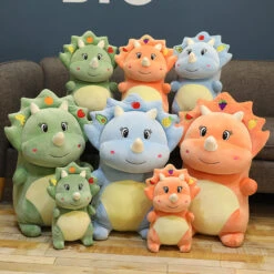 Niedliches Stehendes Triceratops Kuscheltier (30/40/55cm) -Dinosaurier-Spielzeug product image 1975967004