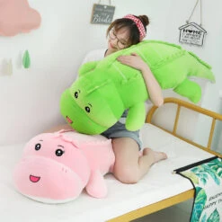 XXL Krokodil Plüsch Kuscheltier (120cm Oder 150cm) -Dinosaurier-Spielzeug product image 1980421311