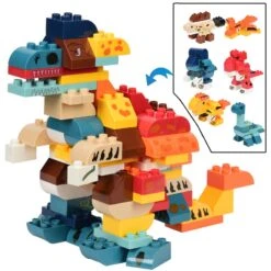 Bunter Dinosaurier Bausatz, 103 Teile -Dinosaurier-Spielzeug product image 1993913953