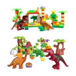 Dino Paradies Baustein Set Mit Dino Figuren (40 Teile) -Dinosaurier-Spielzeug product image 2001606721