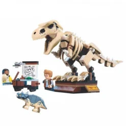 Jurassic World T-Rex-Skelett In Der Fossilienausstellung Spielzeug-Baustein Set (210 Teile)
