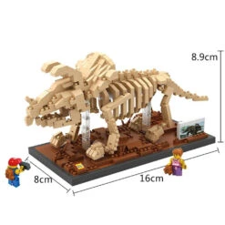Triceratops Skelett Museum Baustein Spielzeug -Dinosaurier-Spielzeug product image 432485699